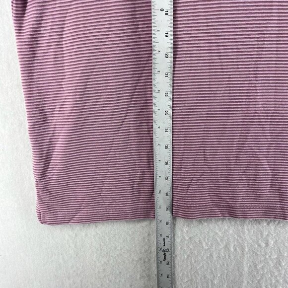 Jamaica Jaxx Polo Shirt Mens XL Purple Pink Striped Short Sleeves Pullover Golf - Picture 5 of 12